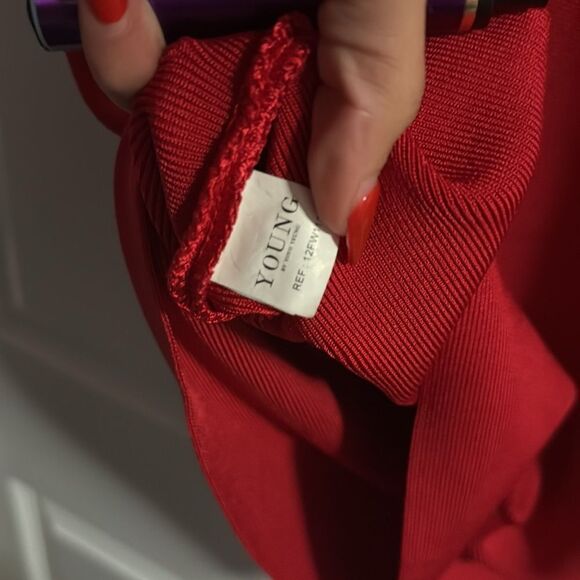 Low Back Mesh - Body Con Red Dress - Like New - Size Small - Picture 6 of 6